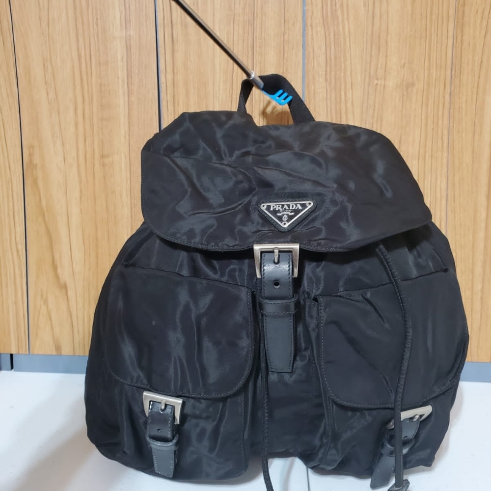 Prada Black Tessuto Nylon Backpack - Picture 1 of 16